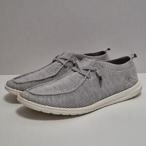 Hey Dude Wally Sox Stone White Mens 12 Slip On Casual Shoes Lightweight